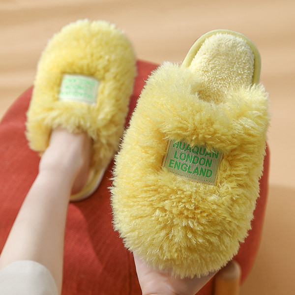 Puhaste papuče s eko kosom