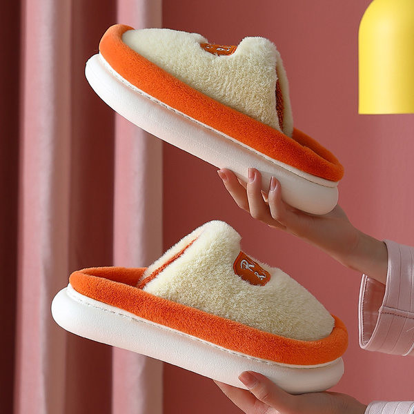 Kućne papuče s ravnim potplatom - više boja