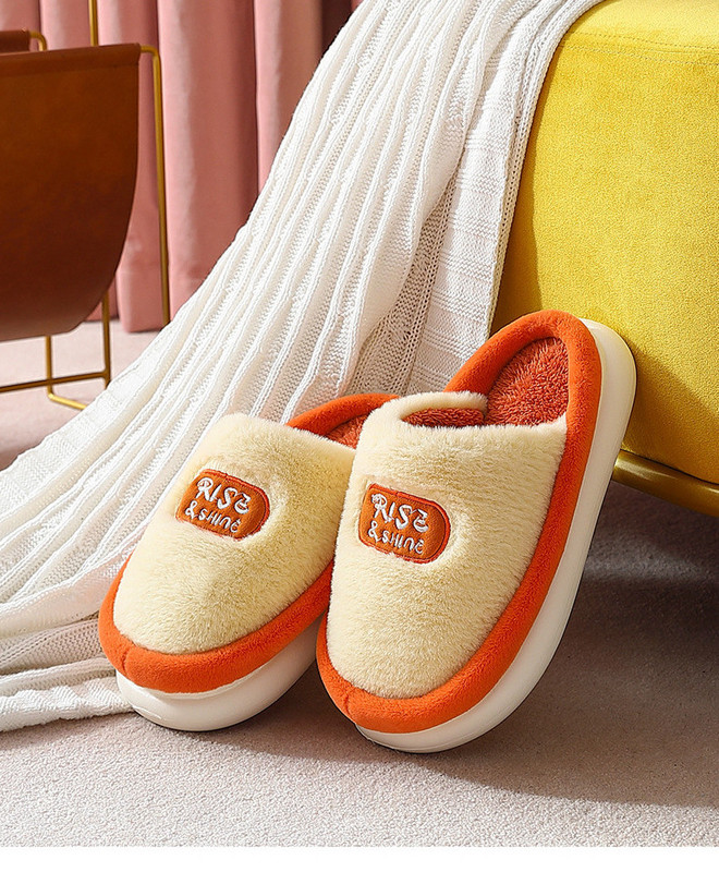 Kućne papuče s ravnim potplatom - više boja