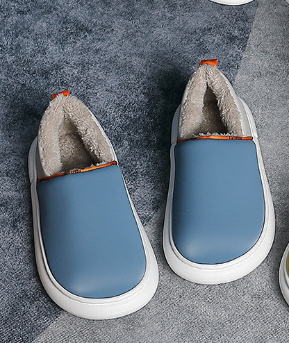 Ženske papuče od umjetne kože s toplom postavom