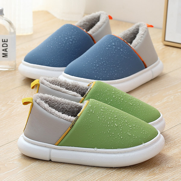 Ženske papuče od umjetne kože s toplom postavom