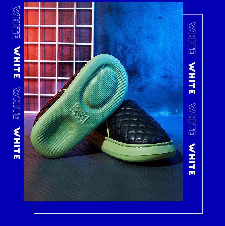 Moderne ženske kožne papuče s debelim đonom