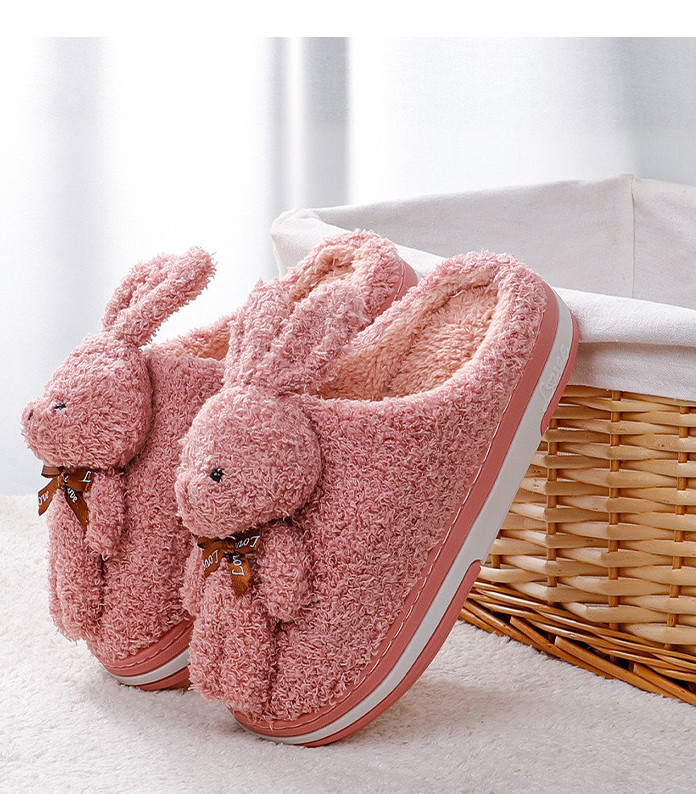 Kućne papuče s 3D elementom zeca