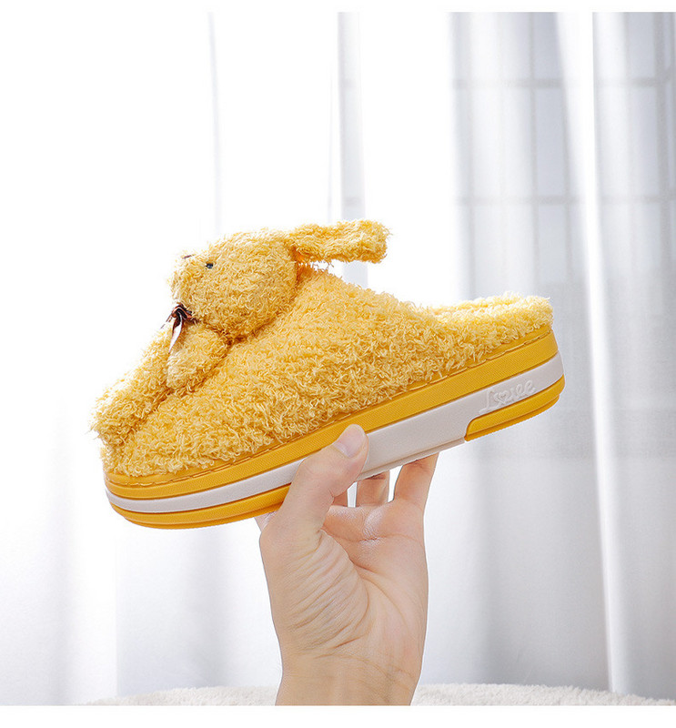 Kućne papuče s 3D elementom zeca