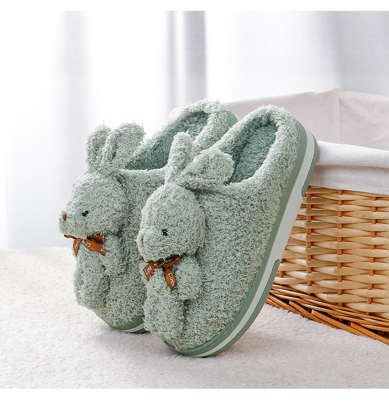 Kućne papuče s 3D elementom zeca