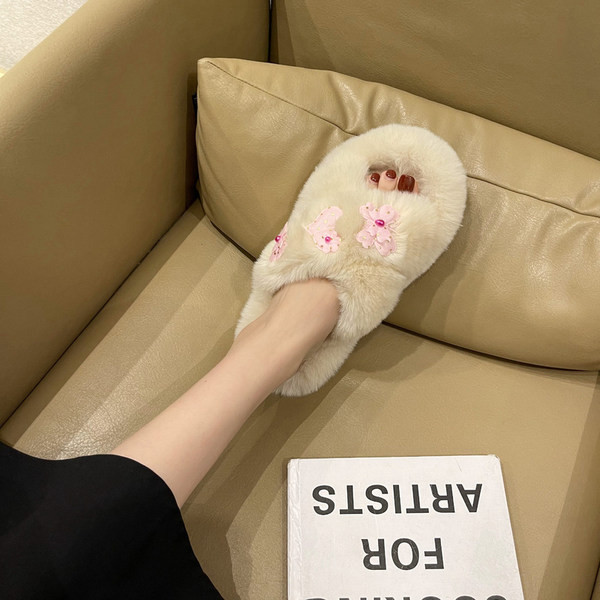 Домашни пухени чехли 