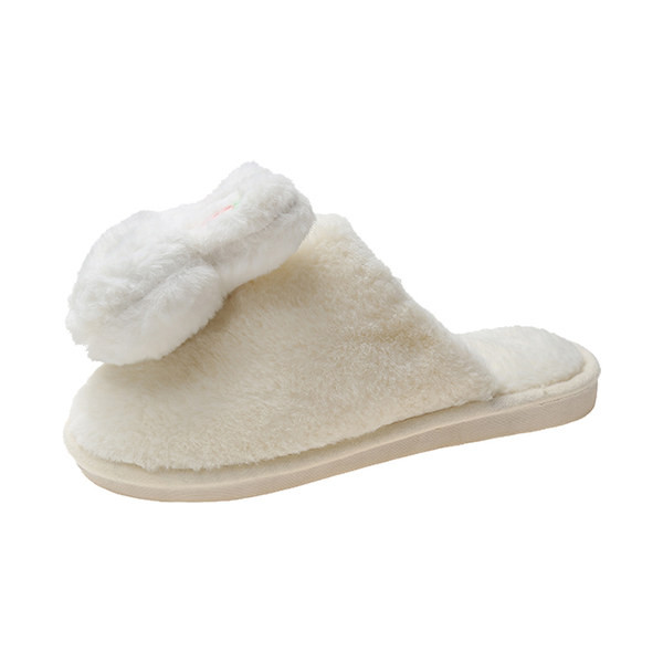 Домашни  пухени чехли с 3D елемент