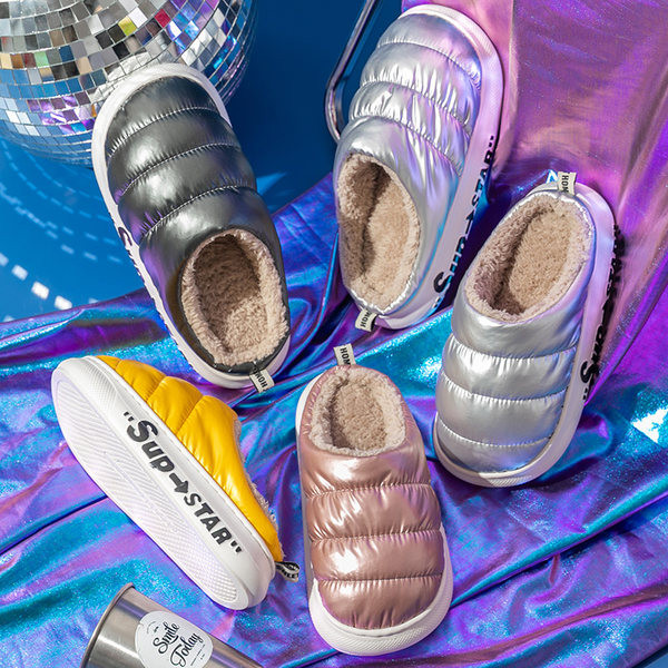 Домашни дамски чехли с топла подплата