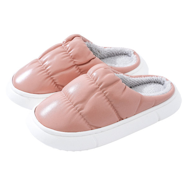 Papuci de casa cu captuseala din puf in mai multe culori