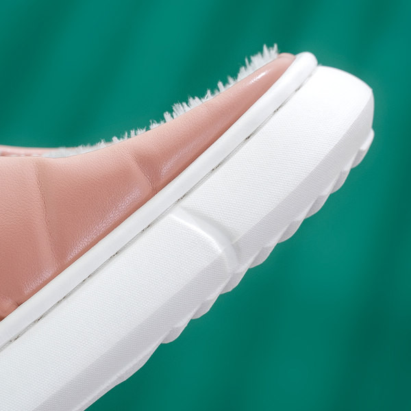 Papuci de casa cu captuseala din puf in mai multe culori