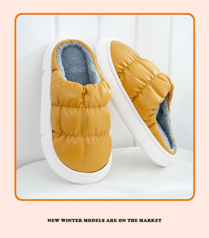 Papuci de casa cu captuseala din puf in mai multe culori