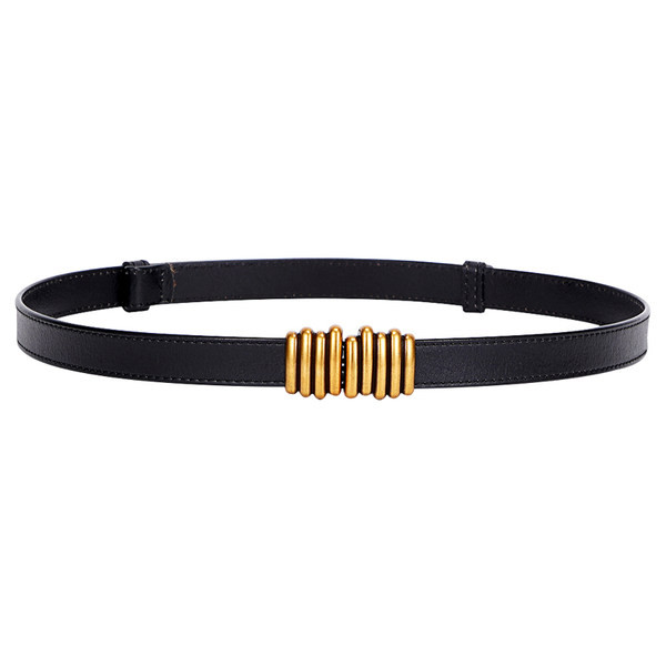 Curea de dama din piele cu decor metalic - mai multe culori