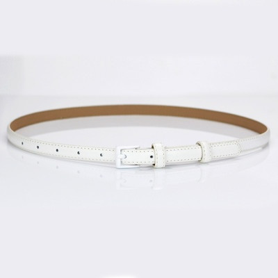 Стилен дамски тънък колан от еко кожа 