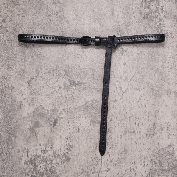 Curea de dama din piele de culoare neagra