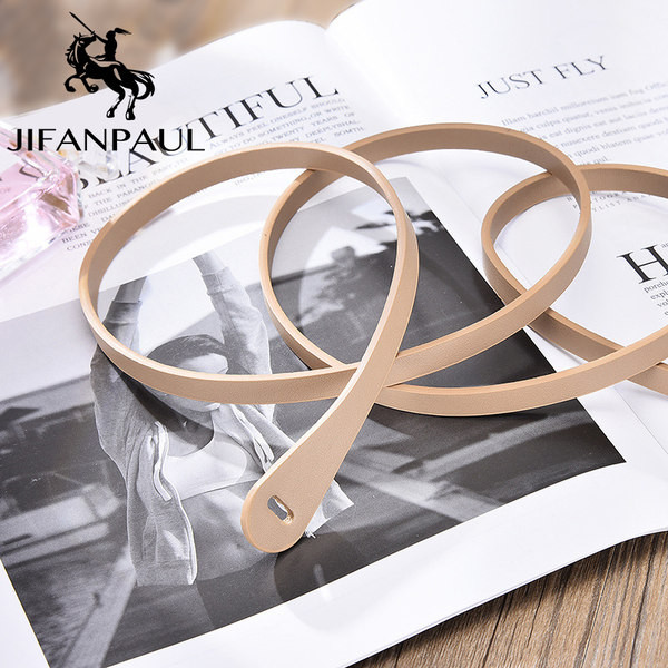 Cureaua subtire de dama din imitatie de piele cu legare