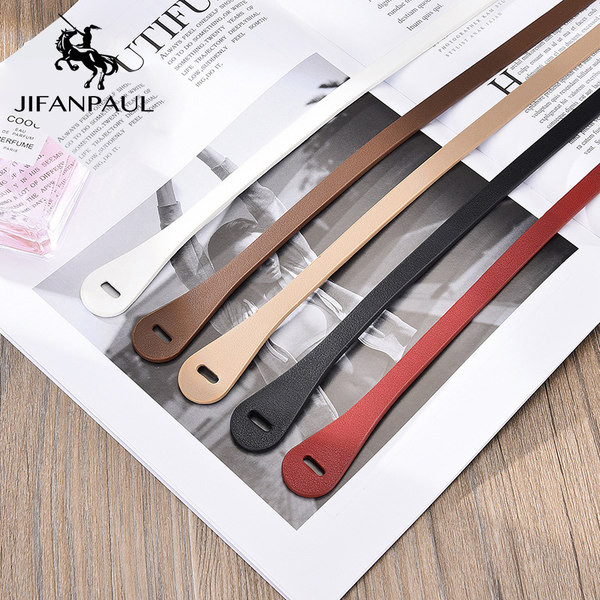 Cureaua subtire de dama din imitatie de piele cu legare