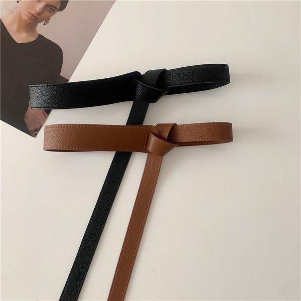 Cureaua de dama din piele model nou negru si maro