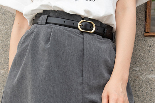 Дамски колан от еко кожа с метална катарама