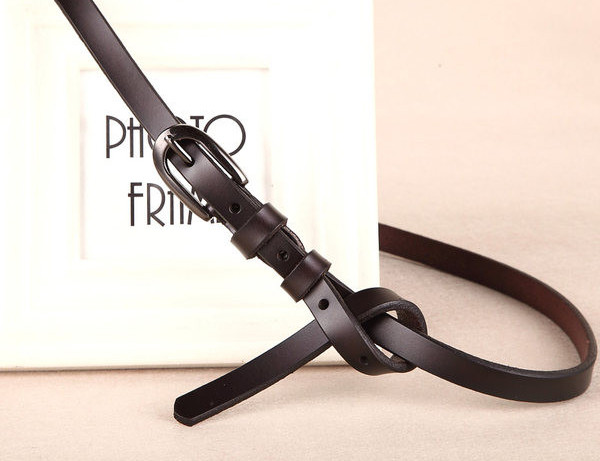 Curea de dama din piele cu catarama metalica in mai multe culori