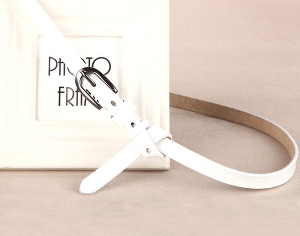 Curea de dama din piele cu catarama metalica in mai multe culori