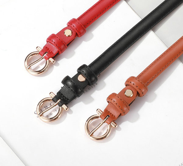 Дамски тънък колан в различни цветове