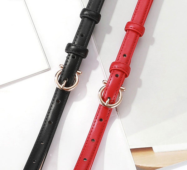 Дамски тънък колан в различни цветове