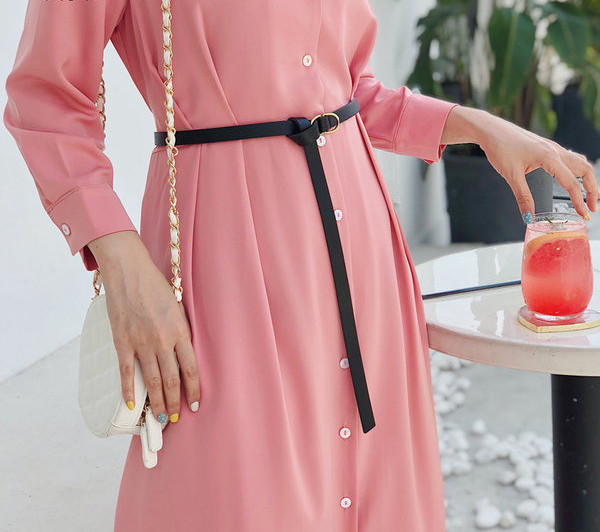 Curea subțire din piele de damă