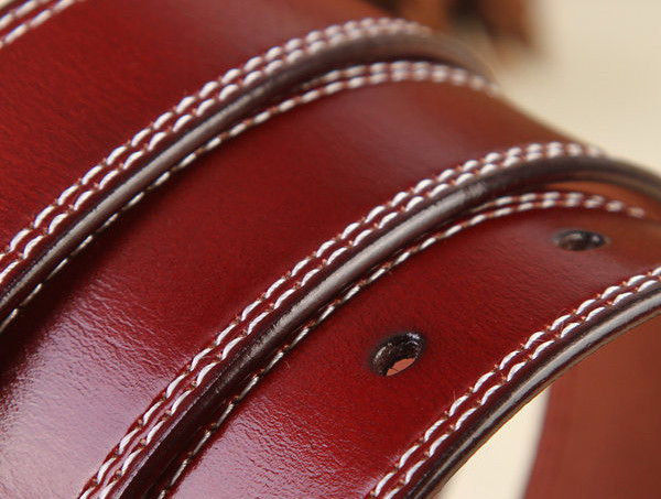 Дамски едноцветен колан от изкуствена кожа