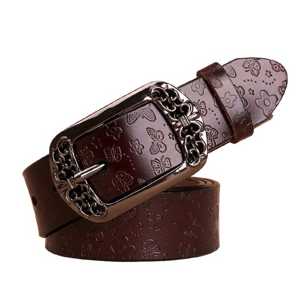 Модерен дамски колан широк модел с катарама