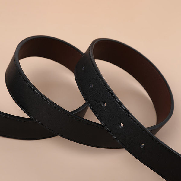 Дамски кожен колан с камъни - два цвята