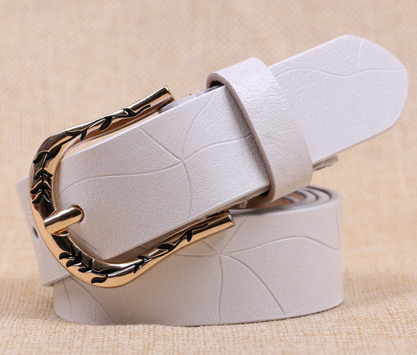 Curea de dama din piele cu catarama metalica