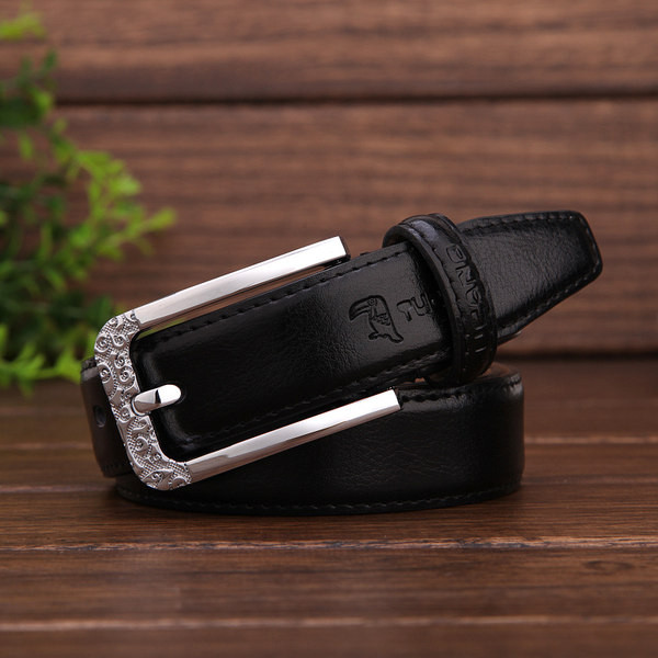 Cureaua de dama monocolor cu catarama aurie