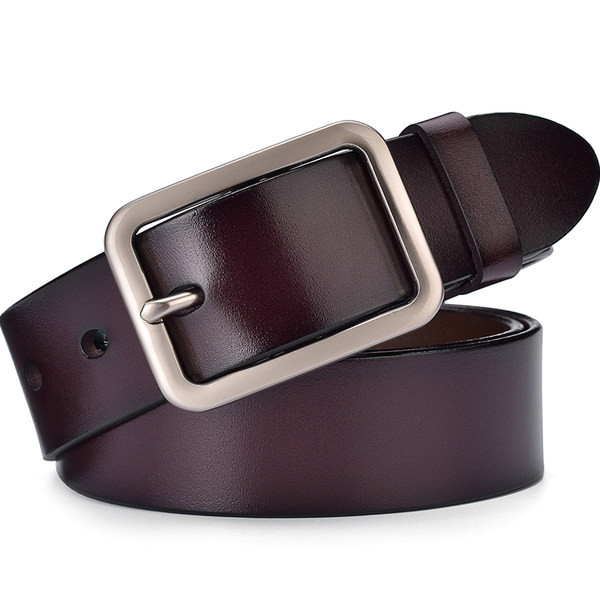 Női ökobőr öv fém csattal - többféle színben