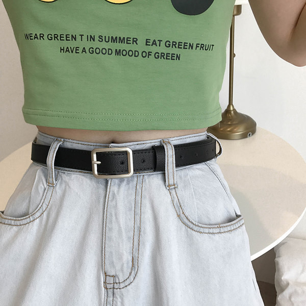 Női alkalmi öv fém csattal új modell