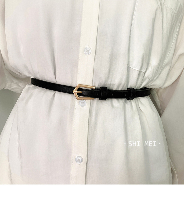 Curea de dama cu catarama metalica in trei culori