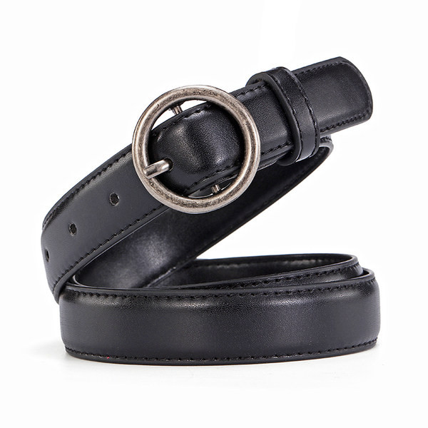 Női öv kerek csattal - eco bőr