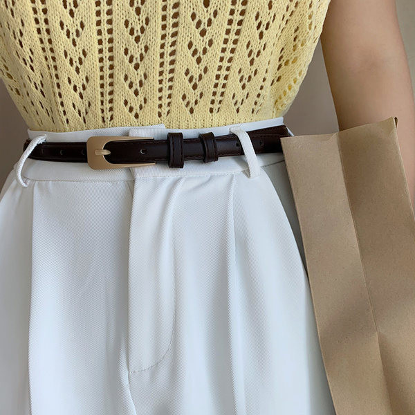 Új modell bőr női öv fekete és barna színben