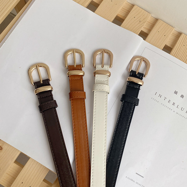 Női széles öv fém csattal