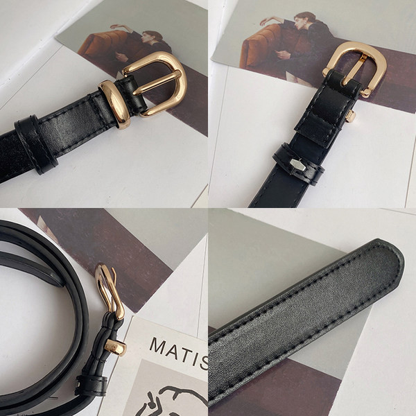 Női széles öv fém csattal