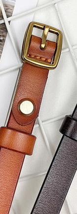 Modern bőr öv csattal nőknek