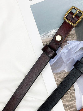 Modern bőr öv csattal nőknek