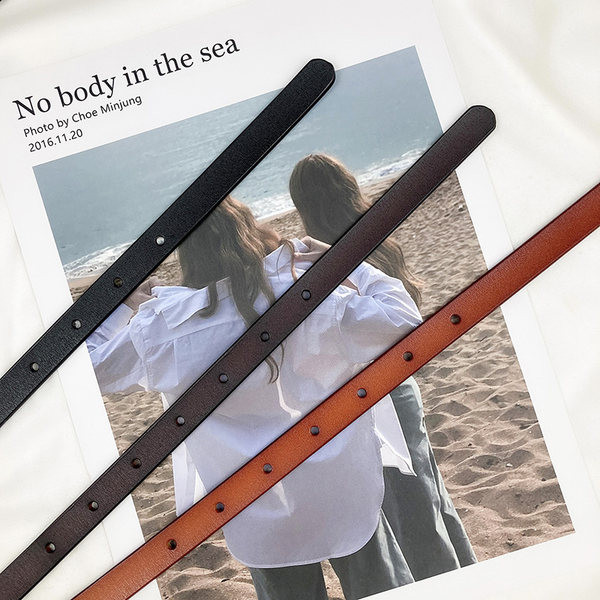 Modern bőr öv csattal nőknek