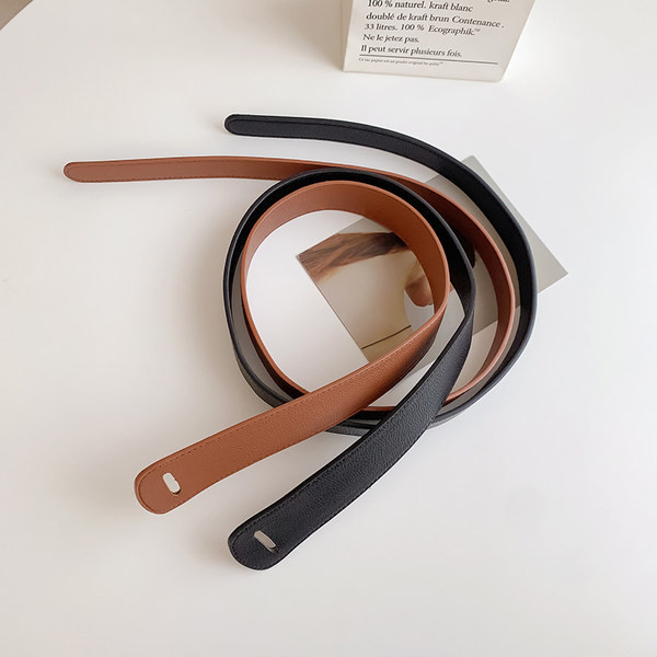 Modern bőr öv fekete és barna színben nőknek