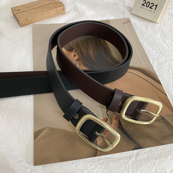 Műbőr öv - két színben