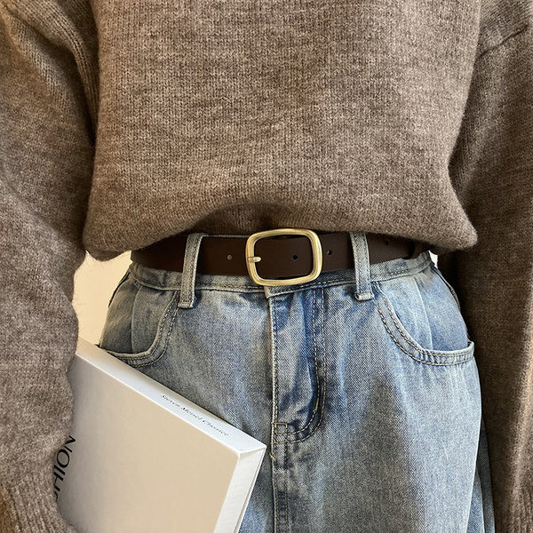 Műbőr öv - két színben