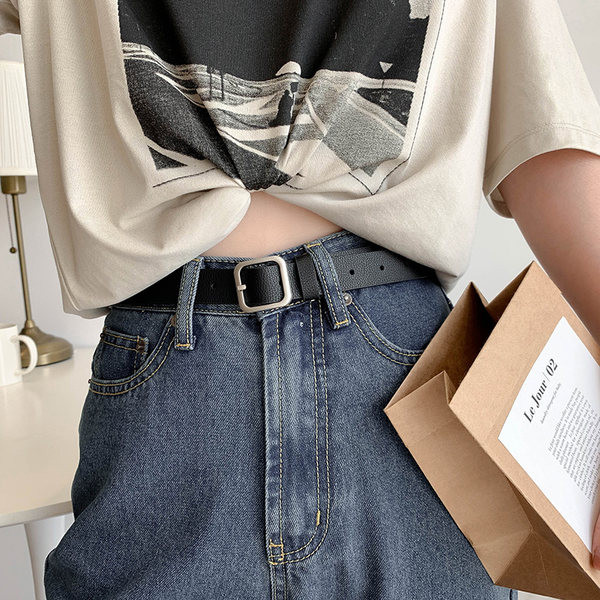 Műbőr öv és csat