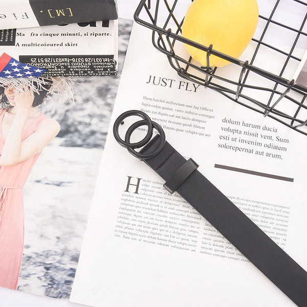 Curea de dama din imitatie de piele si decor metalic