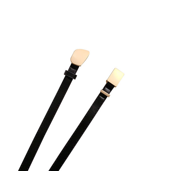 Vékony bőr öv fém csattal - két modell