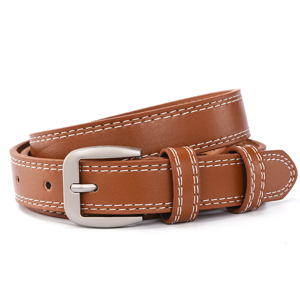 Fém csattal ellátott női öv - műbőr