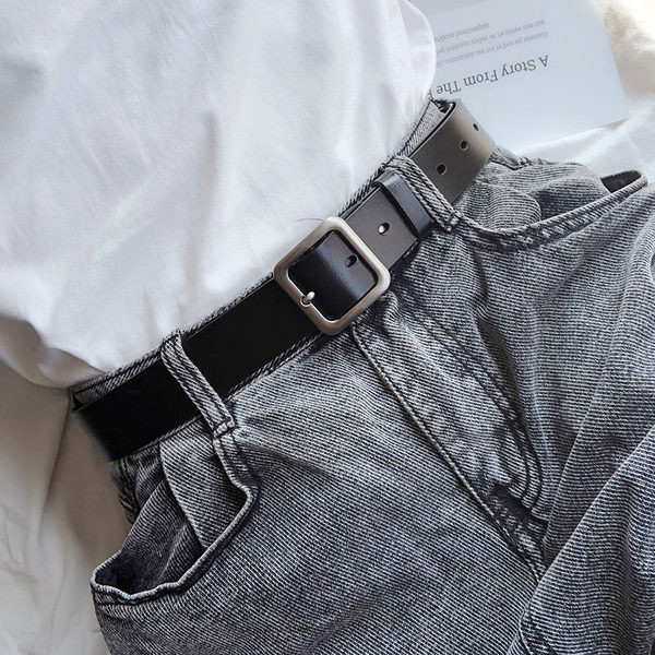 Új modell bőröv négyzet alakú csattal